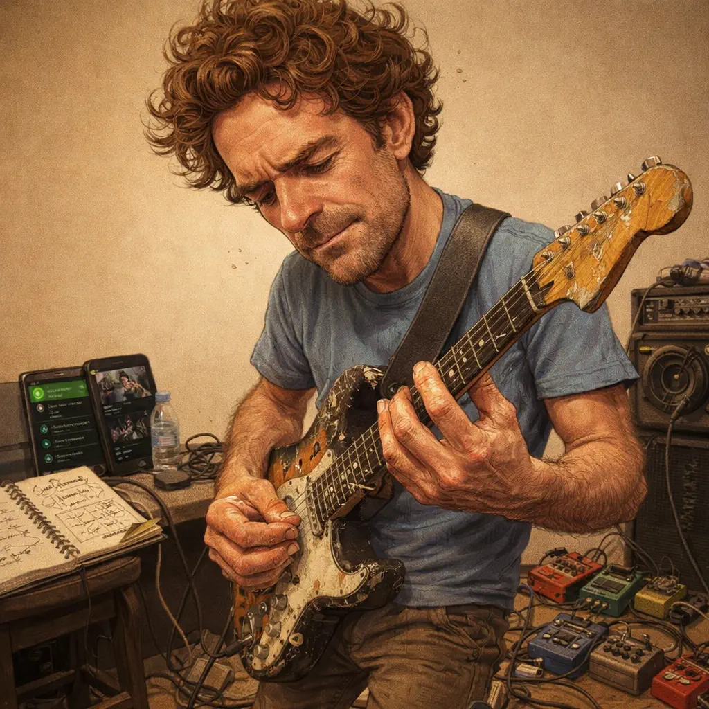 ChatGPT caricature of a musician