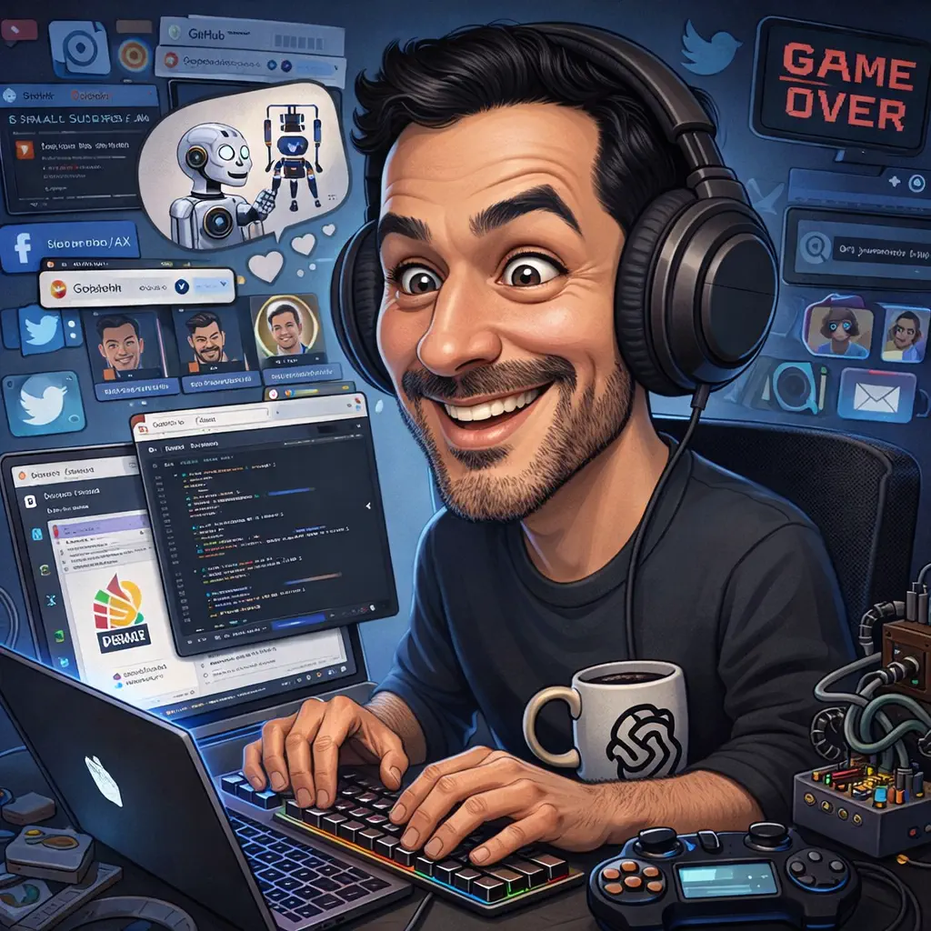 ChatGPT caricature of a software engineer